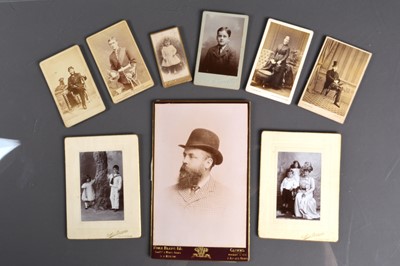 Lot 19 - A Cabinet Card  & Carte de Visite and Chromolitho Album