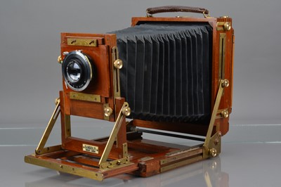 Lot 26 - A Gandolfi Half Plate Mahogany & Brass Camera