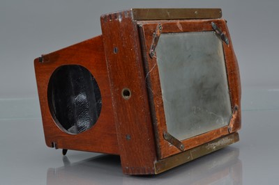 Lot 32 - A J F Shew Eclipse Apparatus Strut Mahogany Quarter Plate Camera
