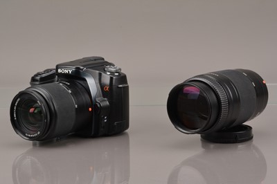 Lot 75 - A Sony Alpha a100 DSLR Camera