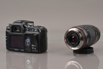Lot 75 - A Sony Alpha a100 DSLR Camera