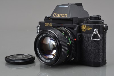 Lot 91 - A Canon F-1n L..A. 1984 Olympic Edition SLR Camera