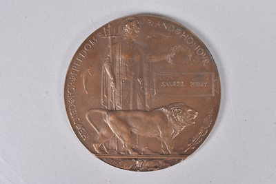 Lot 748 - A WWI Memorial Plaque