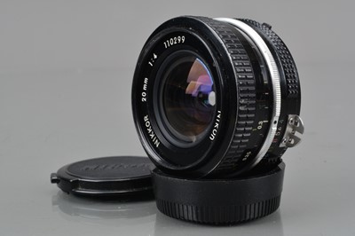 Lot 172 - A Nikon Nikkor 20mm f/4 Ai Lens
