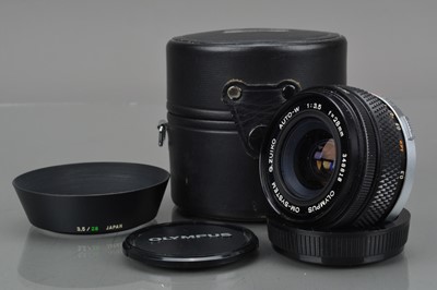 Lot 331 - An Olympus OM G. Zuiko 28mm f/3.5 Lens