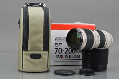 Lot 337 - A Canon EF 70-200mm f/2.8 L II Ultasonic Lens