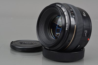 Lot 339 - A Canon EF 50mm f/1.4 Ultrasonic Lens