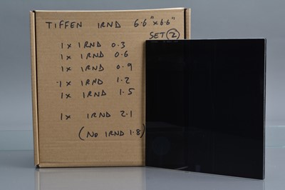 Lot 408 - A Set of Six Tiffen 6.6 x 6.6 Inch IRND Glass Filters