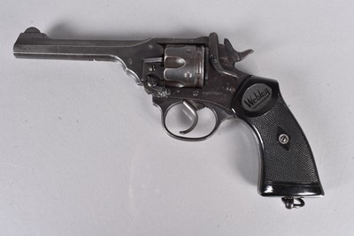 Lot 849 - A Deactivated British Webley Mark IV .38 Six Shot Revolver