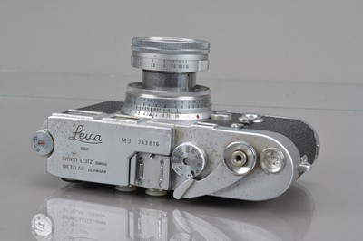 Lot 478 - A Leitz Wetzlar Leica M3 Rangefinder Camera