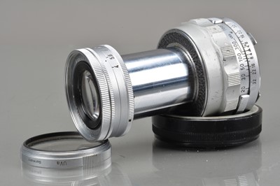 Lot 479 - A Leitz Wetzlar 9cm f/4 Collapsible Elmar Lens