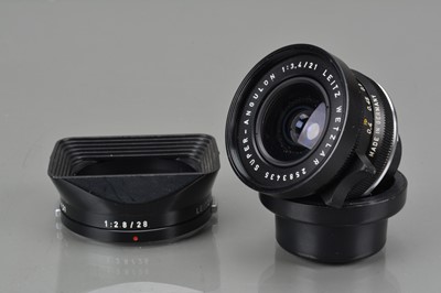 Lot 488 - A Leitz Wetzlar 21mm f/3.4 Super-Angulon Lens