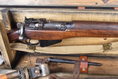 Lot 852 - A Deactivated British Enfield .303 Bolt Action sniper rifle
