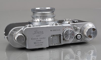 Lot 519 - A Leitz Wetzlar Leica IIIf Rangefinder Camera