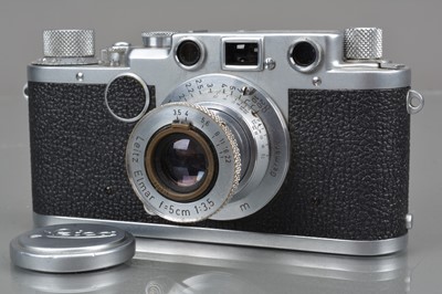 Lot 528 - A Leitz Wetzlar Leica IIc Rangefinder Camera