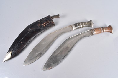 Lot 855 - A Horn handled kukri knife