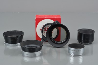 Lot 593 - A Group of Leitz Lens Hoods