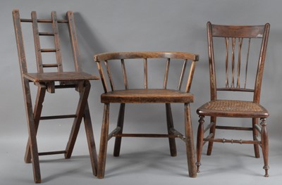 Lot 383 - Three 19th century and later children's, chairs