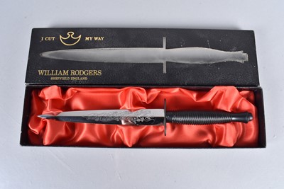 Lot 874 - A William Rodgers Falklands Campaign Commemorative Fairbairn Sykes FS dagger
