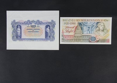Lot 296 - A collection of Bradbury Wilkinson and Co Ltd Advertizing Banknotes