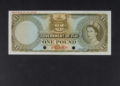 Lot 384 - Specimen Bank Note:  Fiji specimen 1 Pound