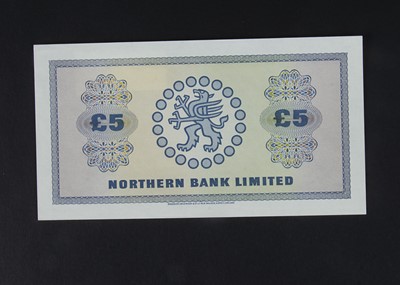 Lot 434 - Specimen Bank Note:  Northern Bank Ltd Ireland specimen 5 Pounds