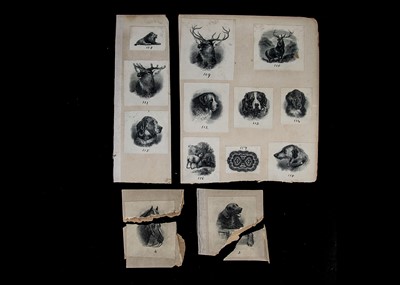 Lot 564 - A collection of approximately 12 small sample prints