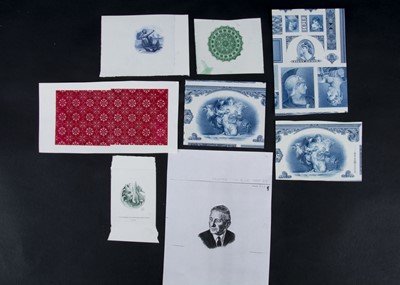 Lot 565 - A scrap collection of die and plate prints