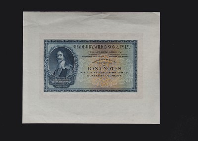 Lot 593 - A Bradbury Wilkinson & Co Ltd advertising banknote