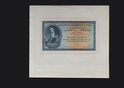 Lot 594 - A Bradbury Wilkinson & Co Ltd advertising banknote