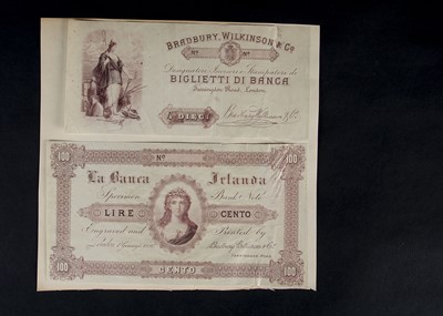 Lot 599 - A pair of  Bradbury Wilkinson & Co Ltd advertising banknotes