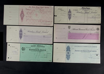 Lot 604 - A collection of Specimen Cheques and Money Orders