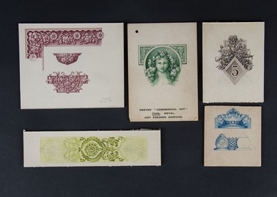 Lot 611 - A collection of various hand drawn design elements