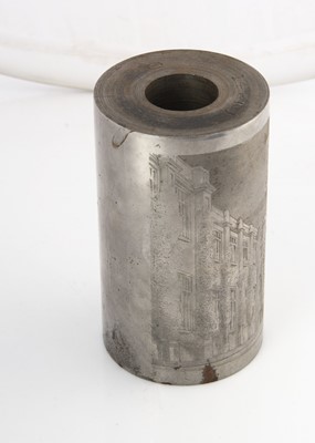 Lot 619 - A large heavy steel cylinder