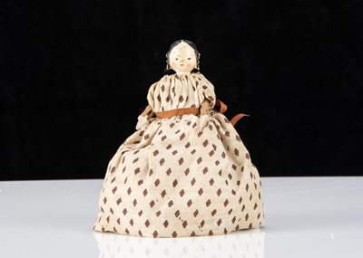 Lot 1 - An 19th century Grodnerthal dolls’ house doll with side ringlets
