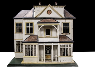 Lot 29 - A large Christian Hacker wooden dolls’ house No. 453