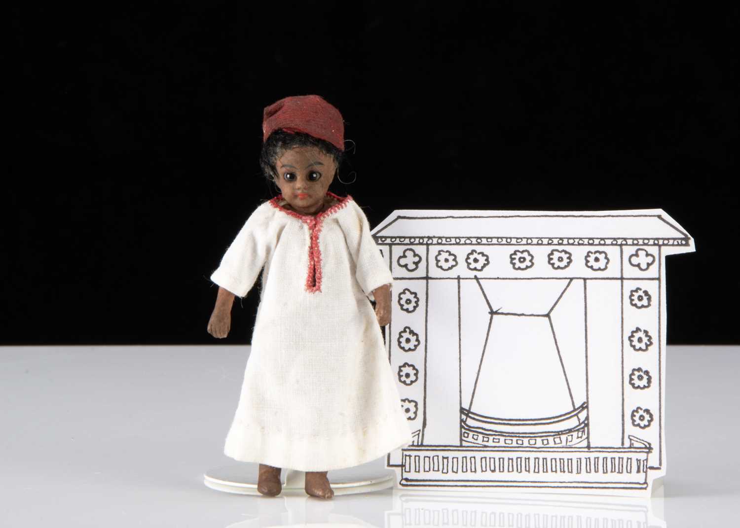 Lot 72 - A Simon & Halbig for the French market all-bisque Arab boy dolls' house doll