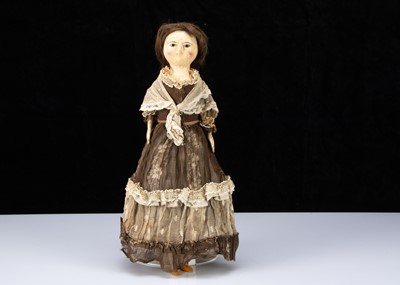 Lot 105 - An English wooden doll, circa 1800
