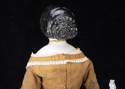 Lot 116 - A fine 19th century German china shoulder-head doll