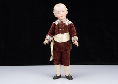 Lot 138 - A rare Gebruder Heubach 7233 character boy doll