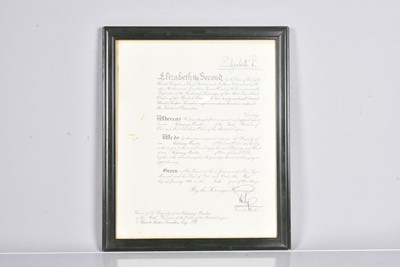 Lot 156 - Queen Elizabeth II (1926-2022) and Prince Philip (1921-2021) signed certificate