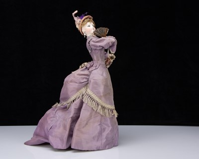 Lot 162 - A rare Gustav Vichy Gliding Lady automaton 1870s