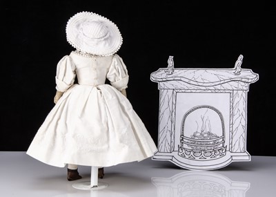 Lot 171 - A rare mid 19th century china shoulder-head fashionable doll