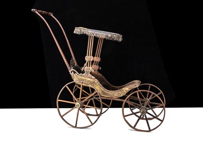 Lot 188 - A 19th century American doll’s ‘buggy’ perambulator