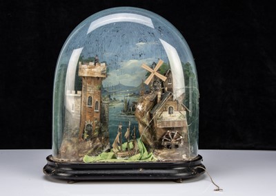 Lot 194 - A 19th century French musical rocking ship automaton