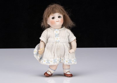 Lot 208 - A small Kestner all-bisque 112 googly eyed girl doll