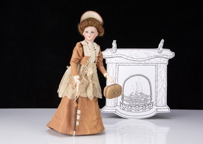 Lot 231 - A rare Simon & Halbig bisque headed Edwardian fashionable lady doll