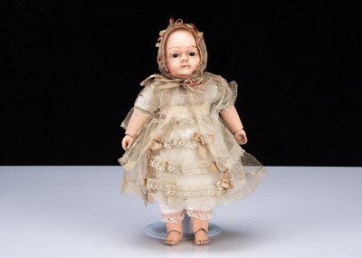 Lot 261 - A mid 19th century papier-mâché Taufling baby