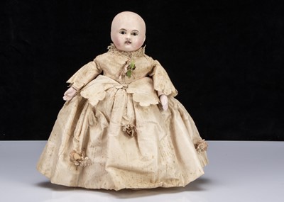 Lot 262 - A rare mid 19th century wax over papier-mâché Taufling baby