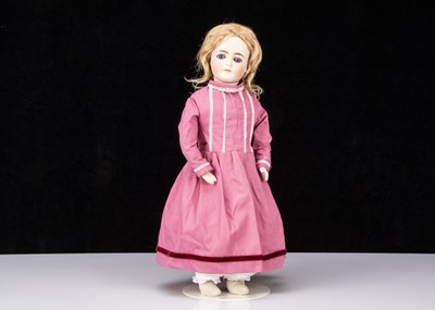 Lot 277 - A German bisque 182 swivel shoulder-head doll